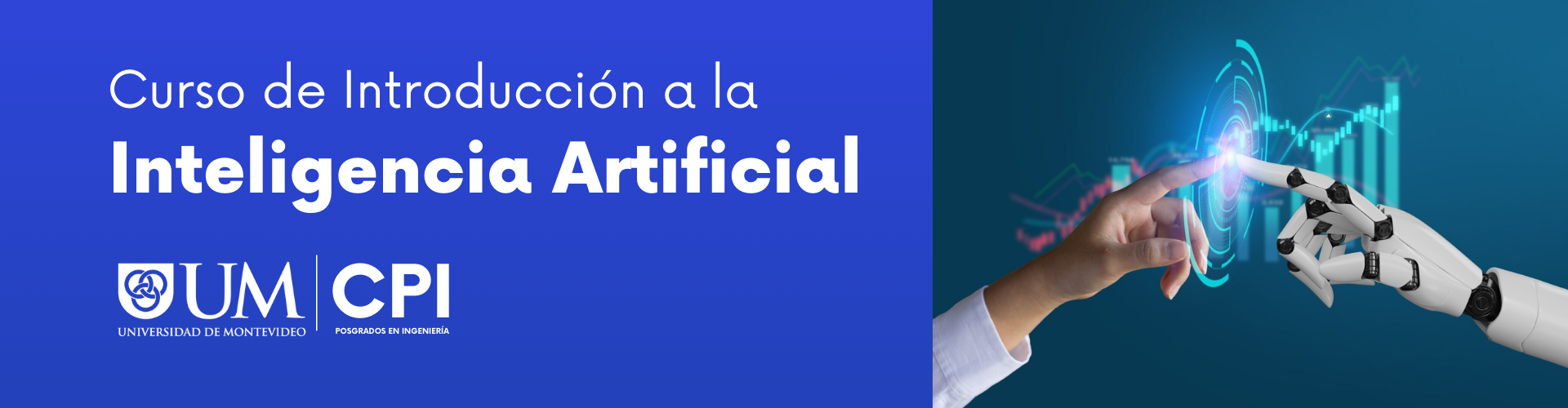 Dos manos que se tocan con el dedo índice, una es humana y la otra es de un robot.