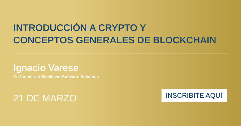 Introducción a crypto y conceptos generales de blockchain