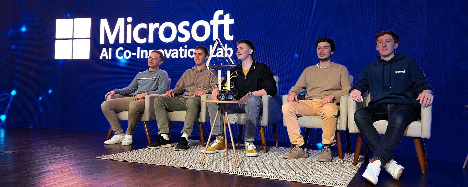 UM Engineering Students designed a robot for hospitals and won Microsoft and Ingenio's Hackathon of Robotics and AI. 